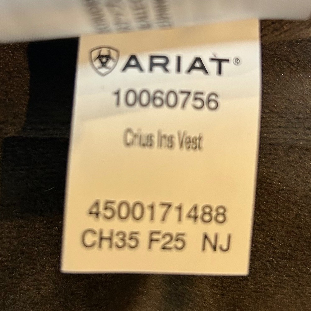 Ariat Crius Insulated Vest Mens XL Brown Camo Concealed Carry Puffer Jacket - Picture 9 of 16